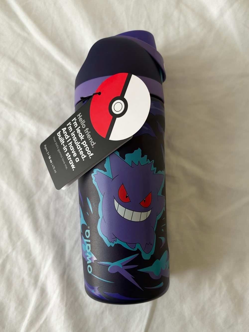 Owala Pokémon Stainless Steel Special Edition Water Bottle Gengar In The Shadows